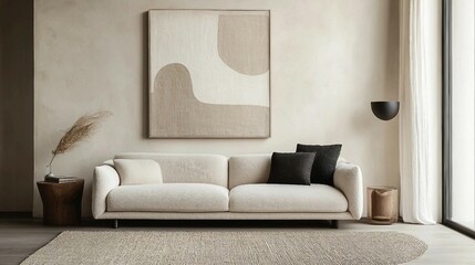 Calm and Inviting Living Room Featuring Neutral Colors