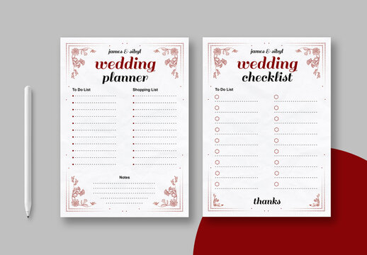 Wedding Planner Layout