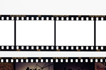 film strip.film frame with white space.