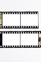 film strip.film frame with white space.