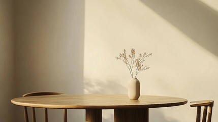 Contemporary Wooden Table Arrangement