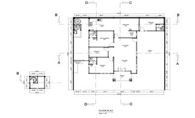 Floor Plan 1 Story House And 2 Story in 1 Room