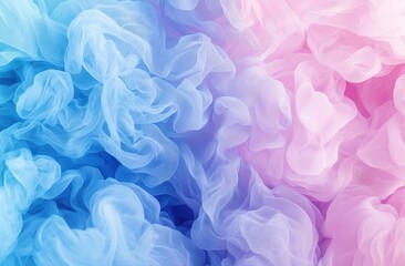 Blue and Pink Tulle Fabric Texture Background