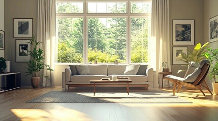 Contemporary Living Room Layout