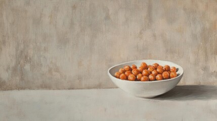 Still Life with Bowl of Small Round Objects