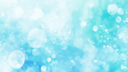 A soft, light blue background with floating air bubbles, capturing a sense of freshness and cleanliness for health and hygiene-related visuals.