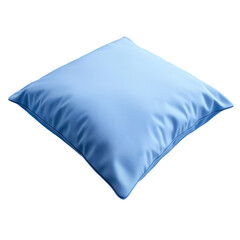 a blue pillow on a transparent background