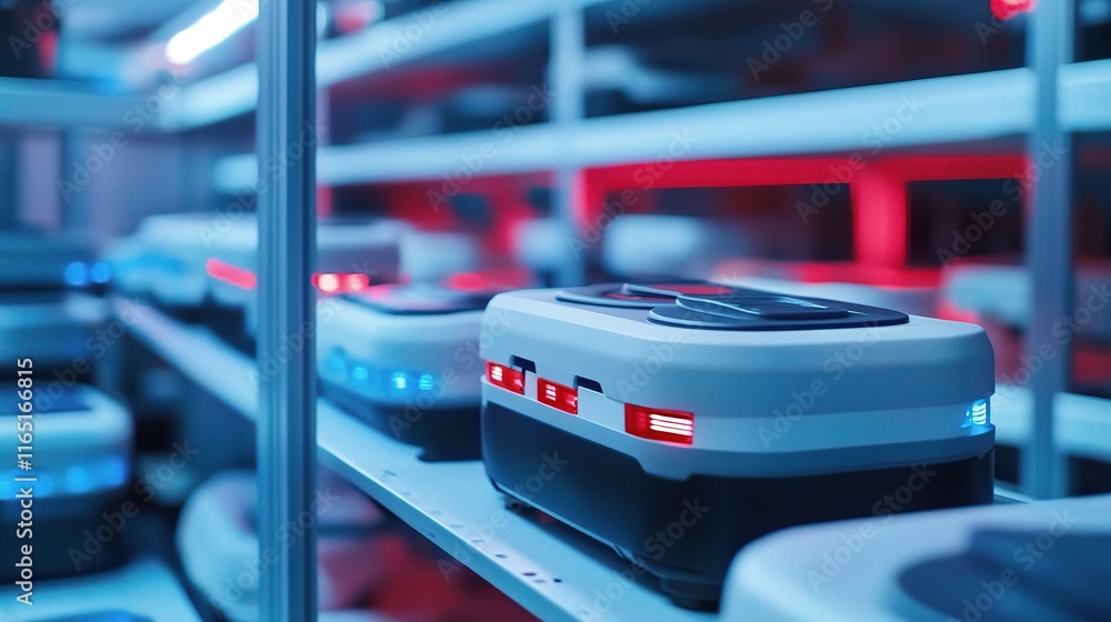 Poster automated robots in warehouse management system operations