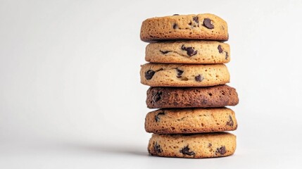 Delicious Chocolate Chip Cookies Stack