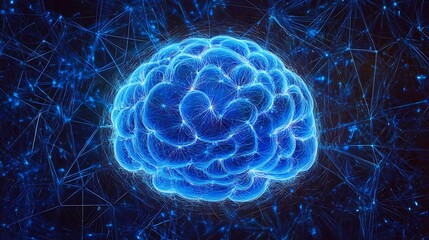 Exploring neural connections in the digital brain virtual environment 3d visualization futuristic perspective