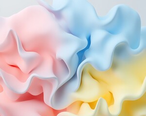 Fototapeta premium Abstract Pastel Wave Background