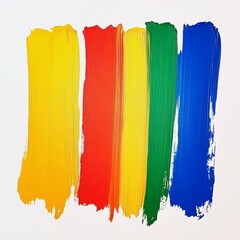 Naklejka premium Abstract Colorful Paint Strokes