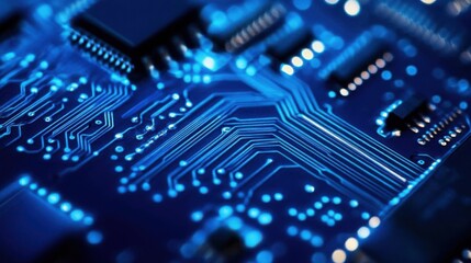 Obraz premium Circuit Board Technology: Design, Components, and Applications