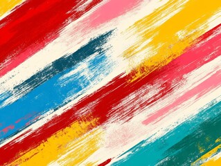 Obraz premium Abstract Colorful Diagonal Brushstrokes