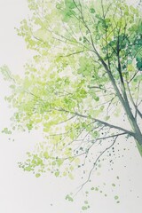 Watercolor Tree Branches