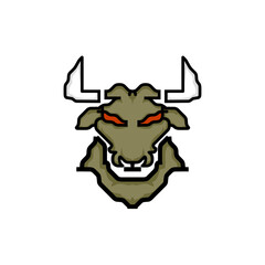 red eye bull logo vector design