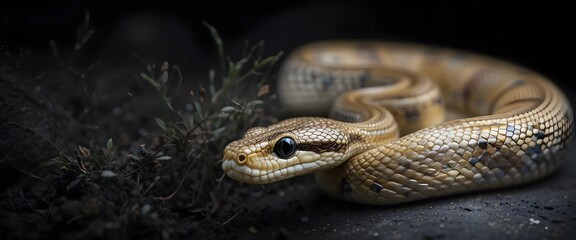 Fototapeta premium close up of a snake