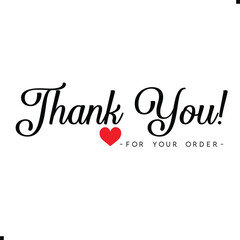 Thank You for Your Order. Elegant Thank You for Your Order Design with Stylish Graphics. Sophisticated Thank You for Your Purchase Image with Modern Elements. Chic Thank You for Your Order Graphic