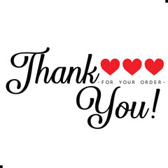 Thank You for Your Order. Elegant Thank You for Your Order Design with Stylish Graphics. Sophisticated Thank You for Your Purchase Image with Modern Elements. Chic Thank You for Your Order Graphic