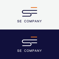 Alphabet letters Initials Monogram logo SE, ES, S and E
