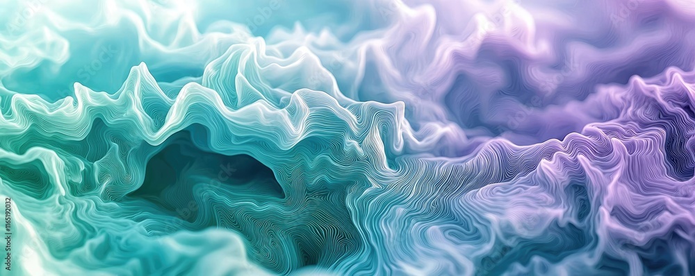 Poster noise abstract background idea. abstract wavy patterns in soothing colors create a mesmerizing digit