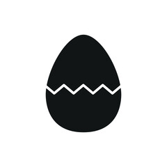 Egg Food Icon features a simple and wholesome design, perfect for representing breakfast menus, healthy eating, or farm-fresh products