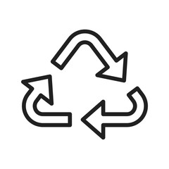 Recycle icon vector image. Suitable for mobile apps, web apps and print media.