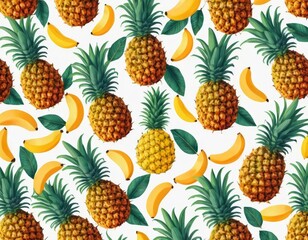 seamless pattern with fruits