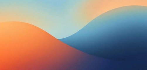 Dark blurred color gradient grainy background teal orange noise texture header poster banner landing page backdrop design