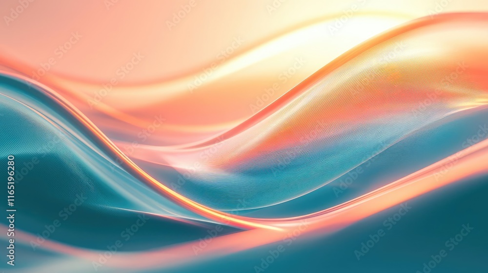 Poster noise abstract background idea. abstract waves in soft pastel colors, evoking tranquility and fluidi