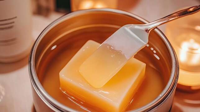 Warm Wax in Tin with Spatula for Beauty and Self-Care Rituals