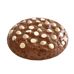 Fototapeta premium a chocolate cake with white chocolate chips on top