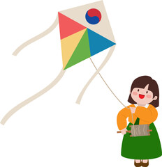 한국 전통 놀이 - 연날리기