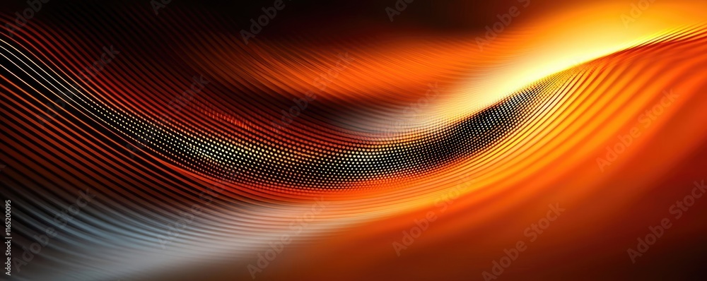 Aufkleber noise abstract background idea. vibrant waves of orange and red swirl together, creating a dynamic a
