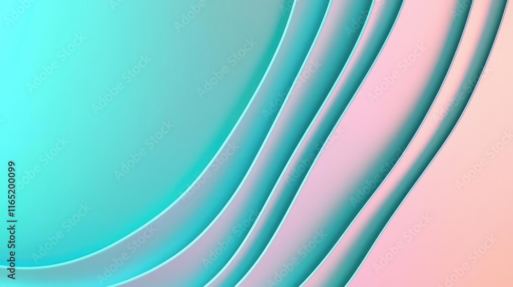 Poster noise abstract background idea. abstract wavy lines in soft pastel colors, creating a calming and mo