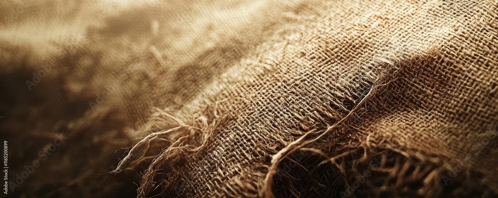 Poster torn abstract background concept. close-up of natural fabric showcasing its intricate texture and wa