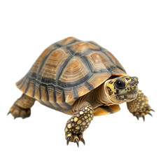 Obraz premium Tortoise transparent background animal studio setting close-up view wildlife concept