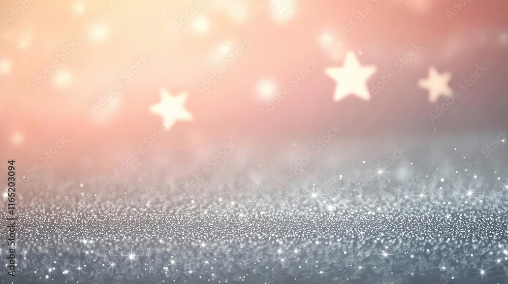 Poster starry abstract background concept. a dreamy background featuring sparkling stars and soft glows for