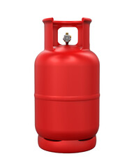 LPG gas cylinder No text on the gas tank. 3D render