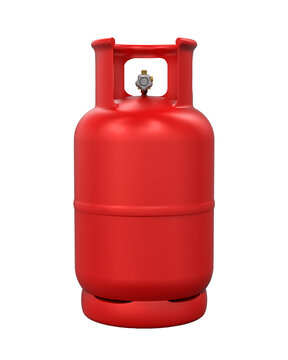 LPG gas cylinder No text on the gas tank. 3D render
