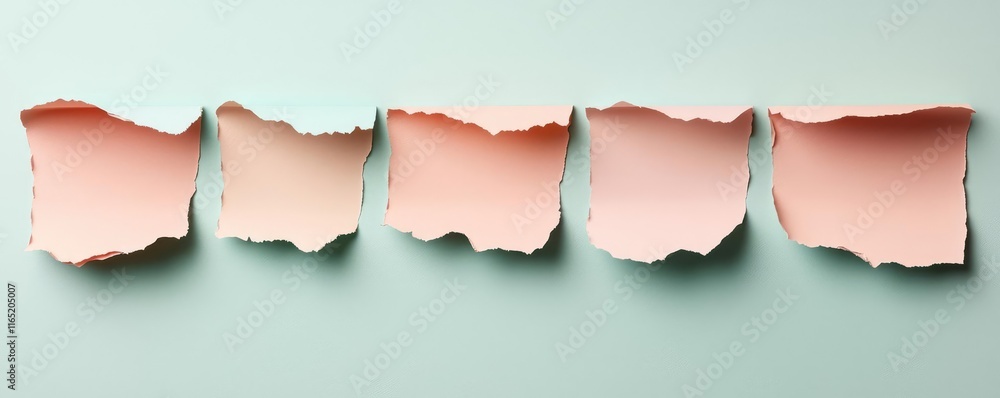 Poster torn abstract background concept. torn paper pieces on a textured background for creative design and