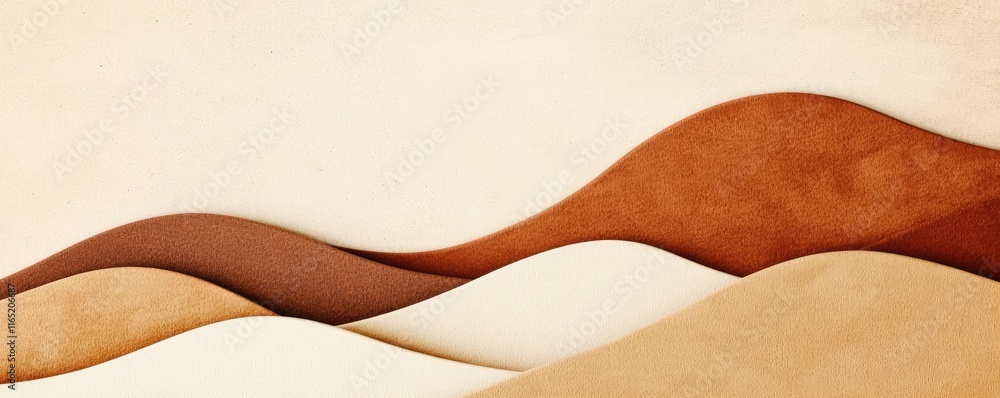 Aufkleber noise abstract background idea. abstract waves in earthy tones create a serene and modern design aes