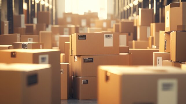 A depiction of small business parcel shipping solutions, featuring affordable packaging and streamlined processes