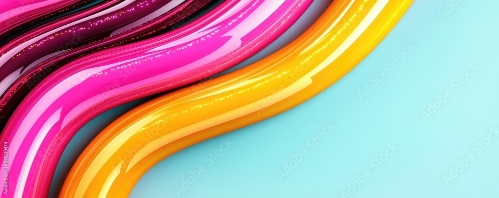 Poster sparkle abstract background idea. vibrant abstract background with glossy tiles in shades of orange 