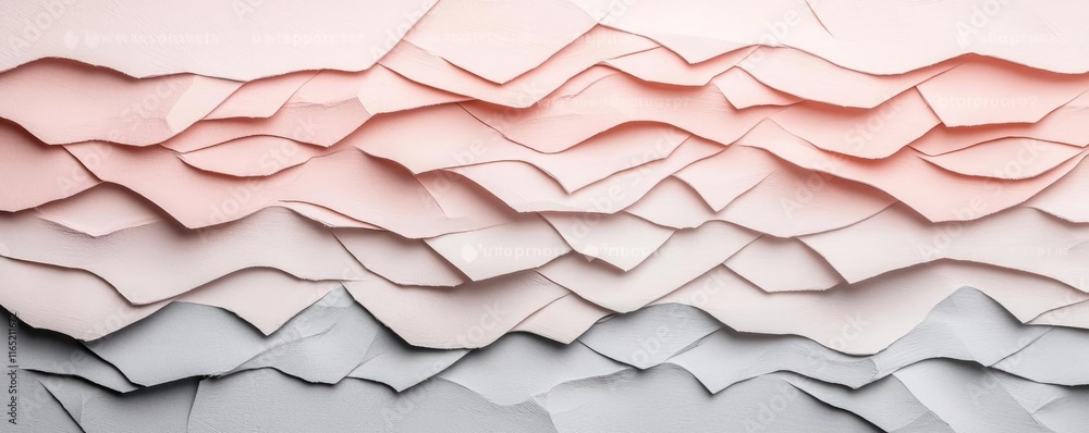 Poster torn abstract background concept. abstract layers of paper in soft colors create a visually appealin