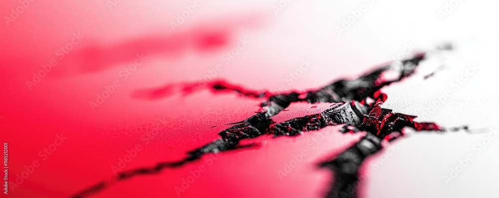 Poster torn abstract background concept. abstract artistic design with a blend of red and black colors crea