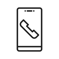 Smartphone icon vector image. Suitable for mobile apps, web apps and print media.