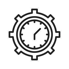 Time Management icon vector image. Suitable for mobile apps, web apps and print media.