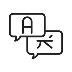 Translate icon vector image. Suitable for mobile apps, web apps and print media.