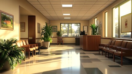 Sunny Waiting Room Interior